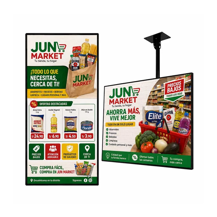 Pantalla publicitaria de pared 43" Full HD